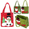 New Year Xmas Gifts Santa Claus Snowman Candy Bags Hangable Pouch Handbag Merry Christmas Storage Package Container Organizer